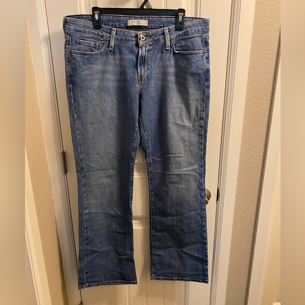 Levis 545 Jeans 14 M Low Boot Cut Stretch Blue Denim 14M Bootcut